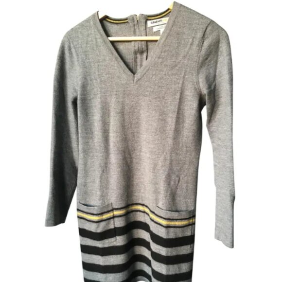 Brand New Clements Ribeiro Merino Wool Striped Sweater Dress - Picture 5 of 9